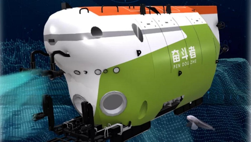 中国研发的万米载人潜水器--奋斗者号
